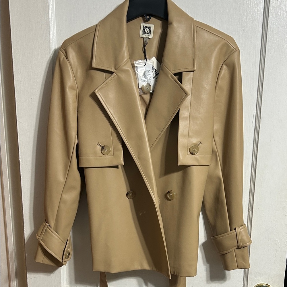 NWT Anne Klein faux leather jacket